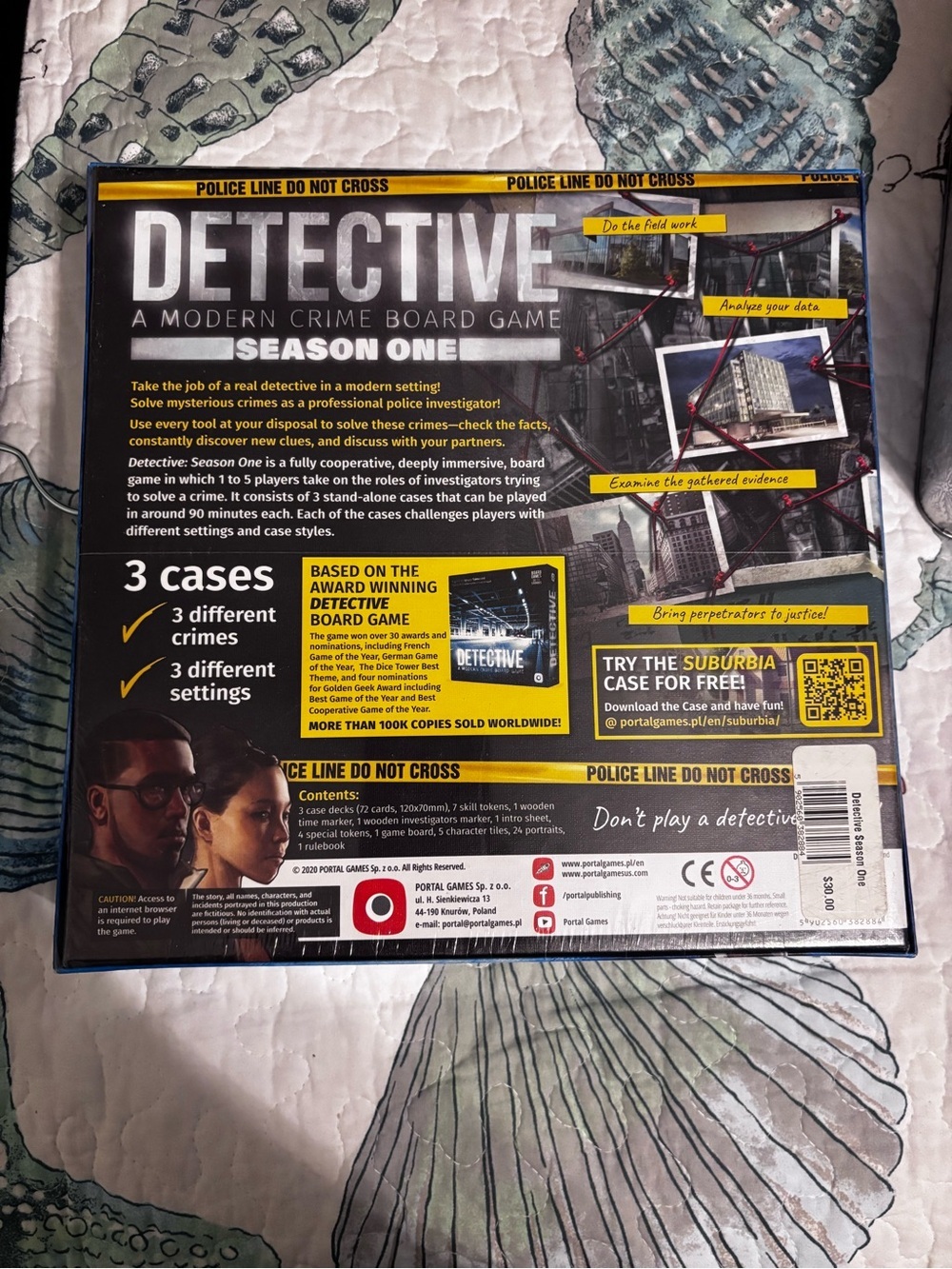 Detective: Season One - Modern Crime Board Game (Blue) - Picture 2 of 2